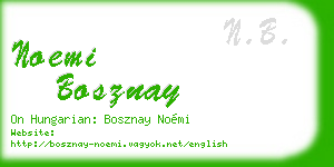 noemi bosznay business card